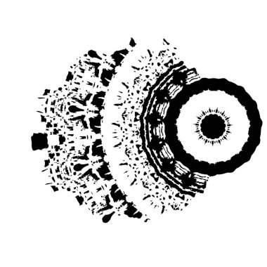 Tasarımınız için soyut siyah beyaz desen 