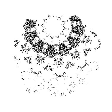 Tasarımınız için soyut siyah beyaz desen 