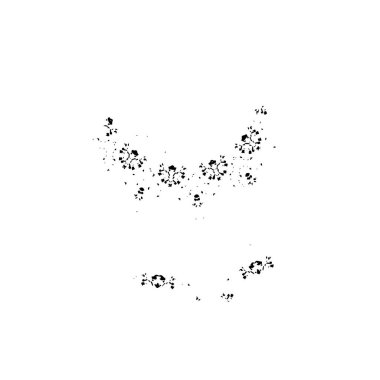 Tasarımınız için soyut siyah beyaz desen 