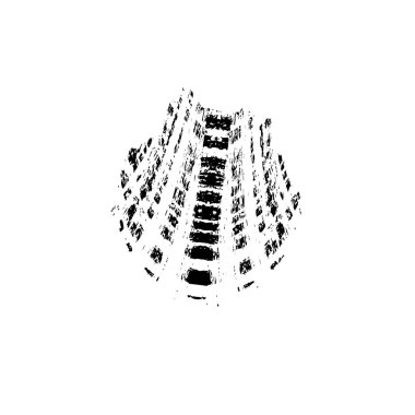 Tasarımınız için soyut siyah beyaz desen 