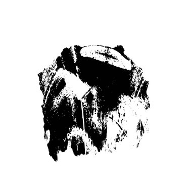 Beyaz arka planda soyut grunge siyah mürekkep lekesi. vektör illüstrasyonu