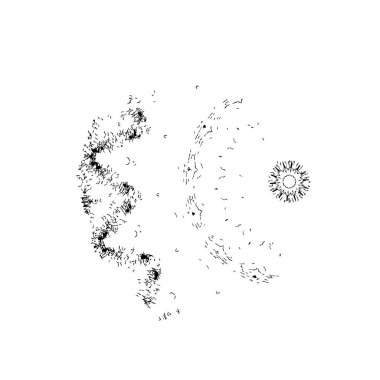 Koronavirüs virüsünün 3 boyutlu bir örneği. Coronavirus covid - 19 virüs konsepti.