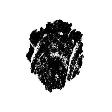 Beyaz arkaplanda soyut grunge mürekkep lekesi