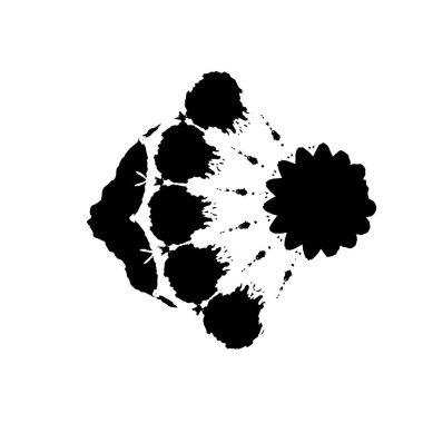 Tasarımınız için soyut siyah beyaz desen 