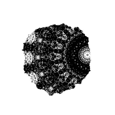 soyut tek renkli geometrik dekoratif çizim