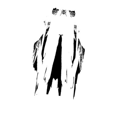 arkaplanda siyah ve beyaz fırça darbesi