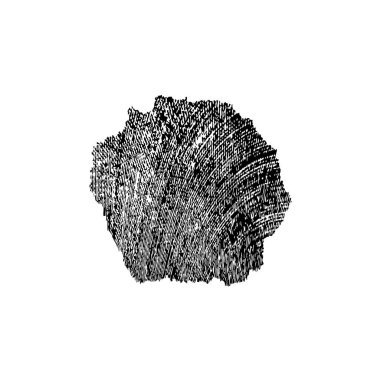 Beyaz arkaplanda soyut siyah leke, vektör illüstrasyonu