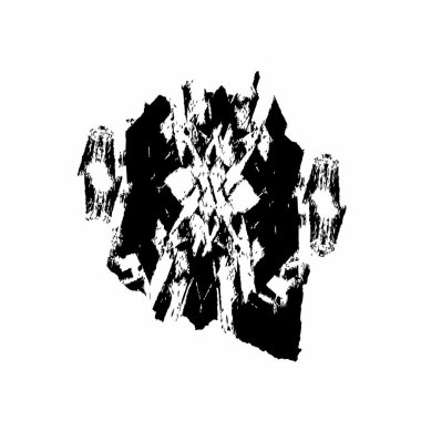 arkaplanda siyah ve beyaz fırça darbesi