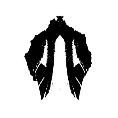 arkaplanda siyah ve beyaz fırça darbesi