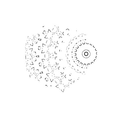 arkaplanda siyah ve beyaz fırça darbesi