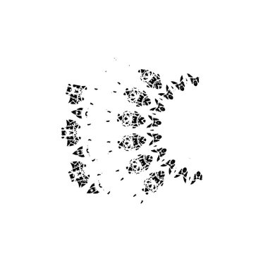 arkaplanda siyah ve beyaz fırça darbesi