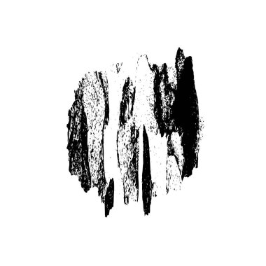 siyah ve beyaz grunge fırça darbesi 