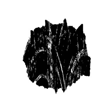 siyah ve beyaz grunge fırça darbesi 