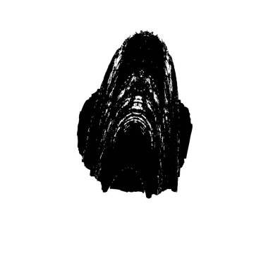 siyah ve beyaz grunge fırça darbesi 