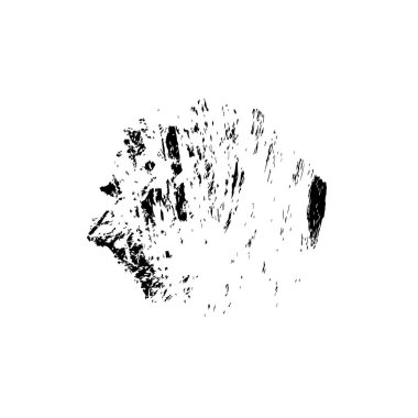 siyah ve beyaz grunge fırça darbesi 