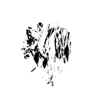 beyaz arkaplanda siyah beyaz fırça.