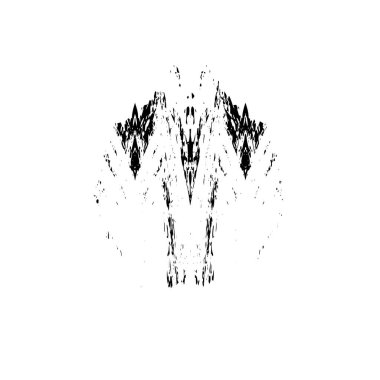 beyaz arkaplanda siyah beyaz fırça.