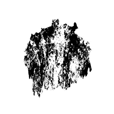 beyaz arkaplanda siyah beyaz fırça.