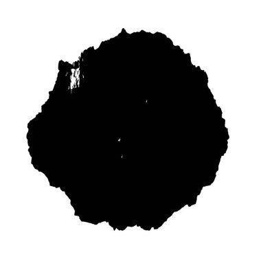 beyaz arkaplanda siyah ve beyaz fırça izole.