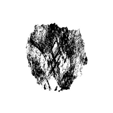 beyaz arkaplanda siyah ve beyaz fırça izole.