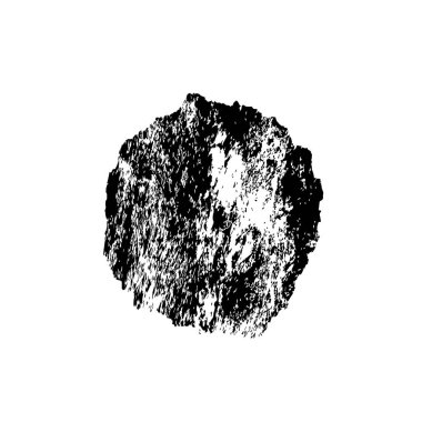 beyaz arkaplanda siyah ve beyaz fırça izole.