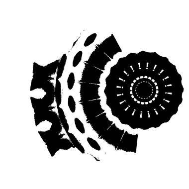 vektör el fırçası beyaz arkaplanda izole edildi.