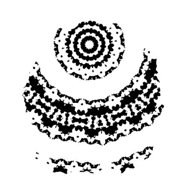 vektör el fırçası beyaz arkaplanda izole edildi.