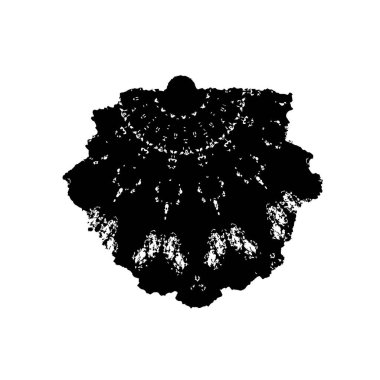  siyah ve beyaz fırça darbesi. vektör