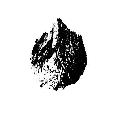  siyah ve beyaz fırça darbesi. vektör