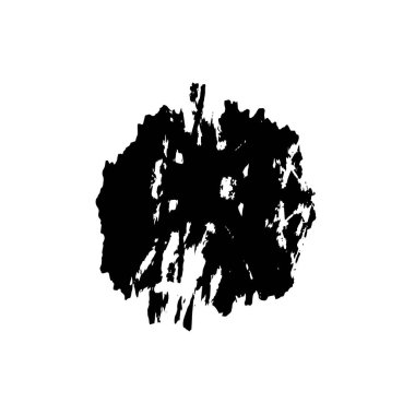  siyah ve beyaz fırça darbesi. vektör