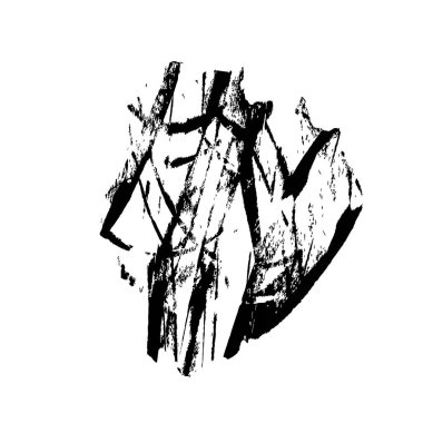  siyah ve beyaz fırça darbesi. vektör