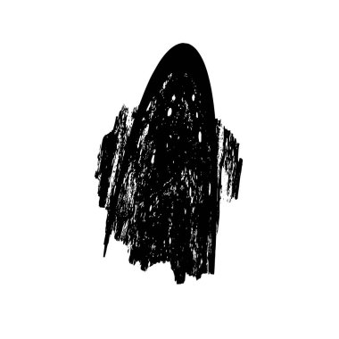  siyah ve beyaz fırça darbesi. vektör