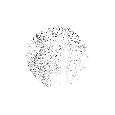 Grunge siyah beyaz fırça. vektör illüstrasyonu