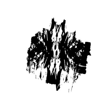 Grunge siyah beyaz fırça. vektör illüstrasyonu