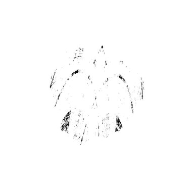 Grunge siyah beyaz fırça. vektör illüstrasyonu