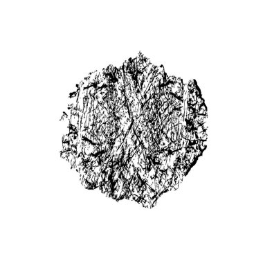 Grunge siyah beyaz fırça. vektör illüstrasyonu