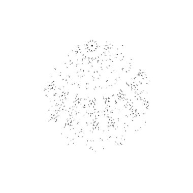 Grunge siyah beyaz fırça. vektör illüstrasyonu