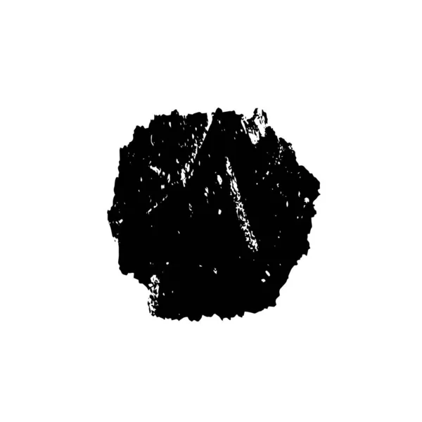 Ilustración Vectorial Dibujado Mano Negro Pinceladas Grunge Aisladas Sobre Fondo — Vector de stock