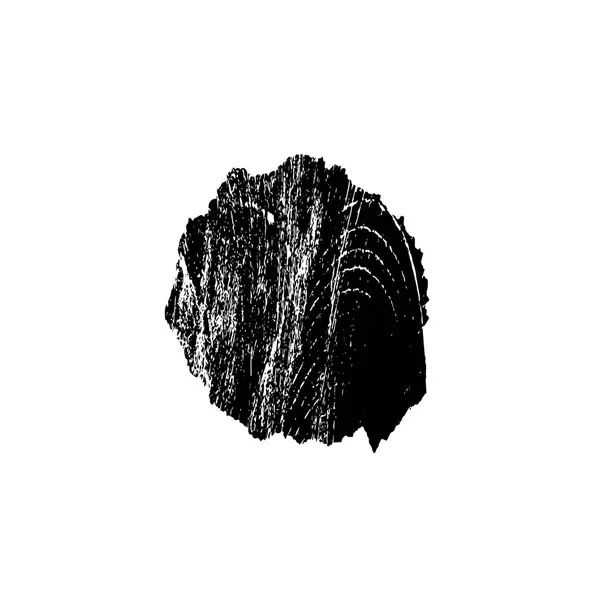 Schwarze Handgezeichnete Vektorillustration Grunge Pinselstriche Isoliert Auf Weißem Hintergrund — Stockvektor
