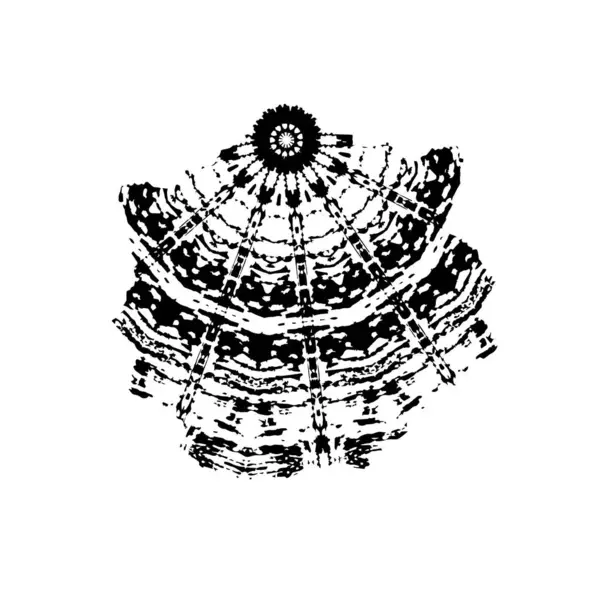 Tasarımınız için soyut siyah beyaz desen 