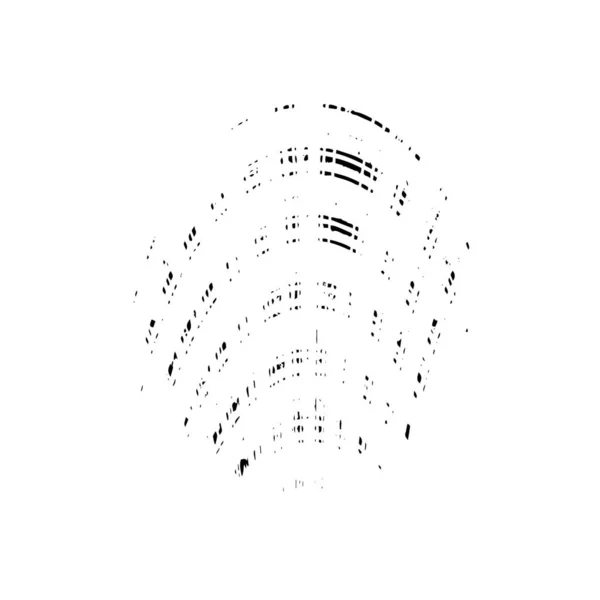 Abstrait Tache Grunge Encre Noire Sur Fond Blanc Illustration Vectorielle — Image vectorielle