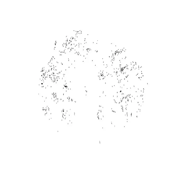 Schwarze Handgezeichnete Vektorillustration Tintenklecks Grunge Pinselstriche Auf Weißem Hintergrund — Stockvektor