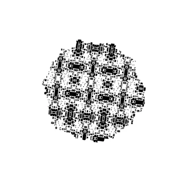 beyaz arkaplanda siyah beyaz fırça.