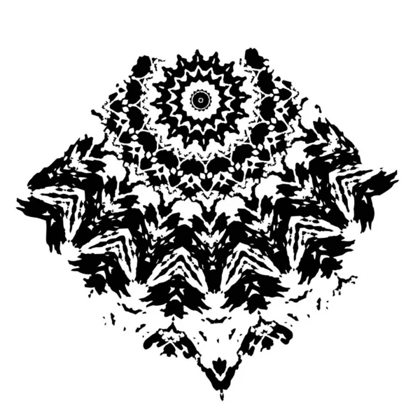 beyaz arkaplanda siyah ve beyaz fırça izole.