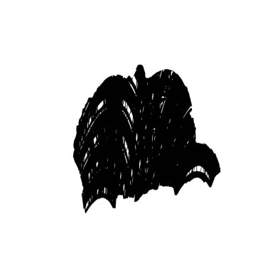 Grunge siyah beyaz fırça. vektör illüstrasyonu