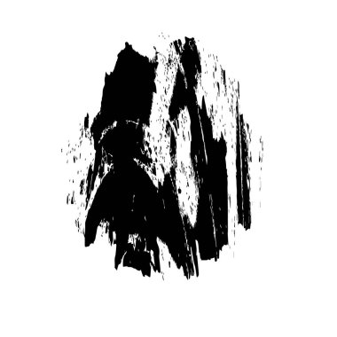 Grunge siyah beyaz fırça. vektör illüstrasyonu