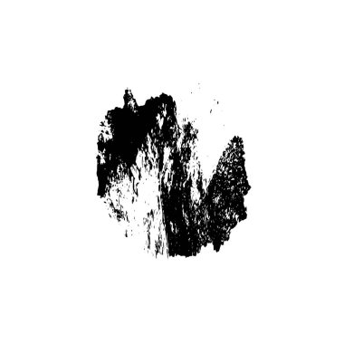 Grunge siyah beyaz fırça. vektör illüstrasyonu