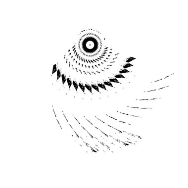 Beyaz arka planda siyah grunge fırça darbeleri. Soyut yazdırma