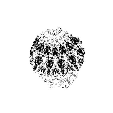 Beyaz arka planda siyah grunge fırça darbeleri. Soyut yazdırma