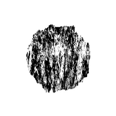 Beyaz arka planda siyah grunge fırça darbeleri. Soyut yazdırma